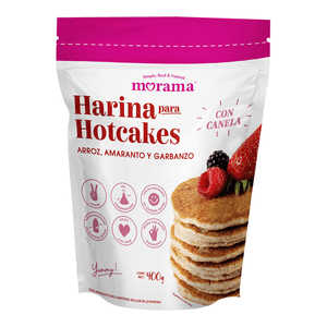 Harina Para Hot Cakes de Arroz, Amaranto Y Garba 400 Gr