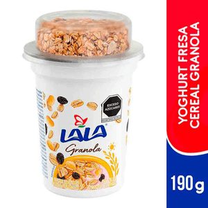 Lala Yogurt Batido Fresa con Granola 190 g