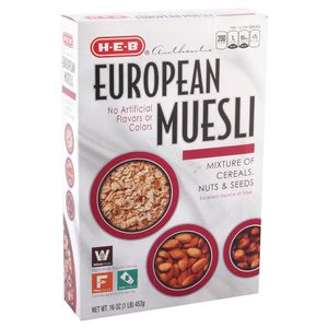 HEB Cereal Muesli Europeo Nueces Y Semillas 453 g