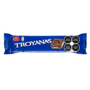 Galletas Troyanas Sabor Vainilla Y Naranja 80 Gr