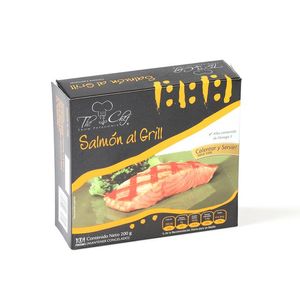 Porciones de Salmon Al gill 200 g Porciones de Salmon Al Grill 200 Gr