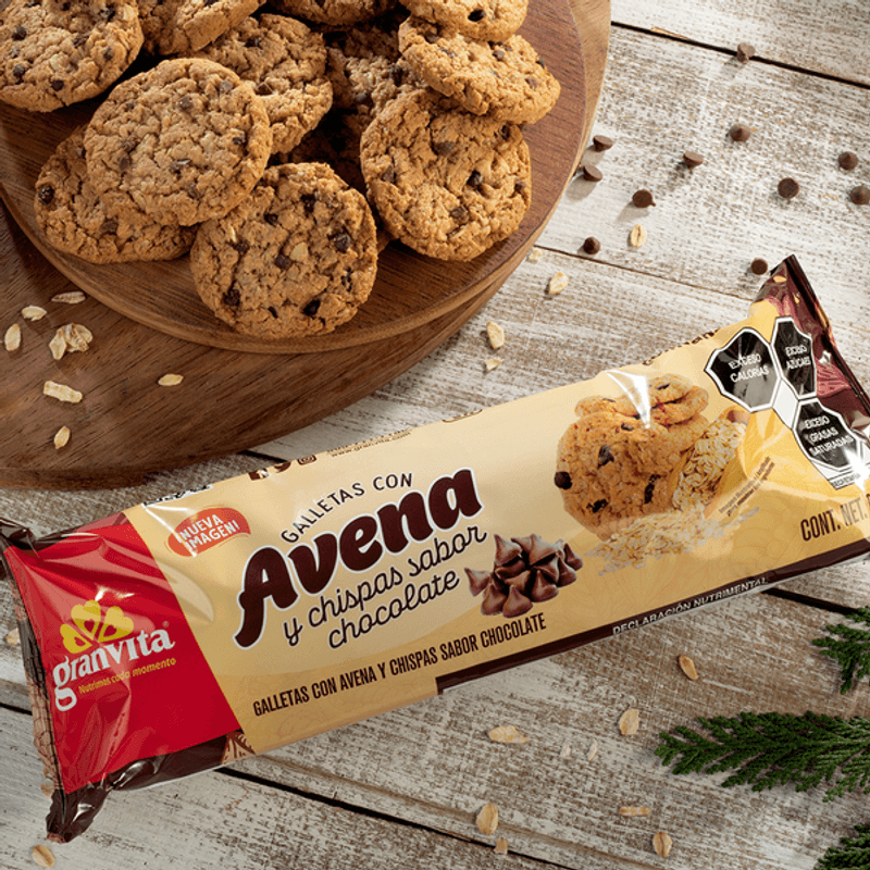 Galletas Avena con Chispas de chocolate x 70 gr - Breza