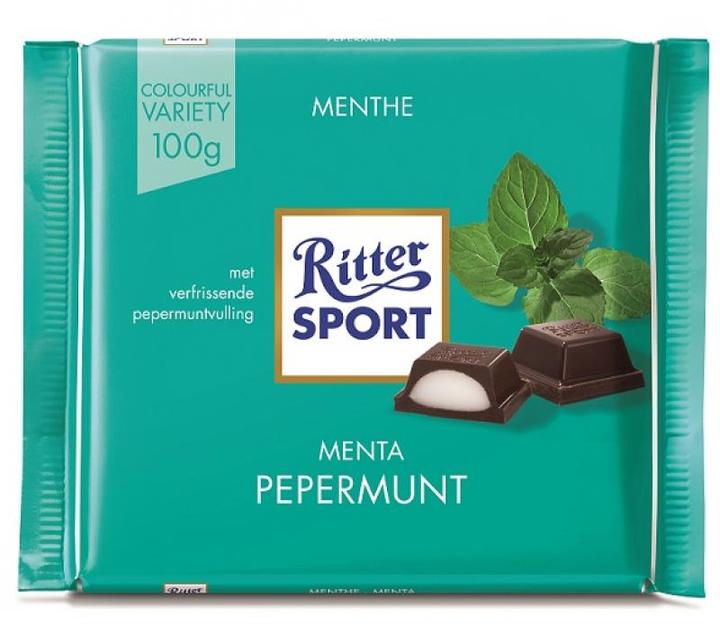 Ritter Chocolate Amargo Relleno de Menta 100 g 12 Pz HEB México