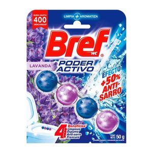 Canastilla Limpiadora Bref WC Poder Activo Lavanda 50 g Bref Wc Wc Canastilla Para Inodoro Lavanda 50 g