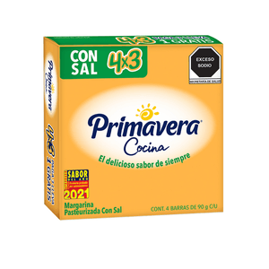 Primavera Margarina Cocina con Sal 4x3 360 g