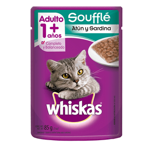 Whiskas Alimento Húmedo Gato Atún y Sardina 85 g Whiskas Alimento Húmedo Gato Res 85 g