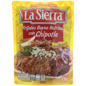 Frijoles Bayos Refritos con Chipotle 430 Gr