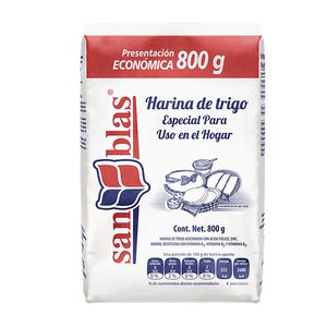 Harina de Trigo Especial Para Uso en El Hogar 800 Gr