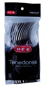 HEB Tenedores Desechables Premium 12 pz - H-E-B México
