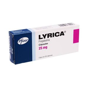 Lyrica 25 Mg Caps 28 Pregabalina 28 Pz