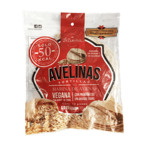 Tortillas de Avena Reducidas en Calorias 12 Pz