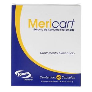 Mericart C/60 Caps Extracto de Curcuma 60 Pz