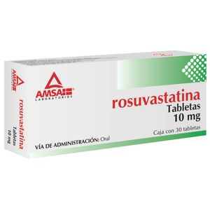 Rosuvastatina 10 Mg 30 Tabletas Gen 30 Pz