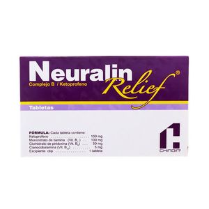 Neuralin Relief Tab 20 Ketoprofeno, Complejo B 20 Pz