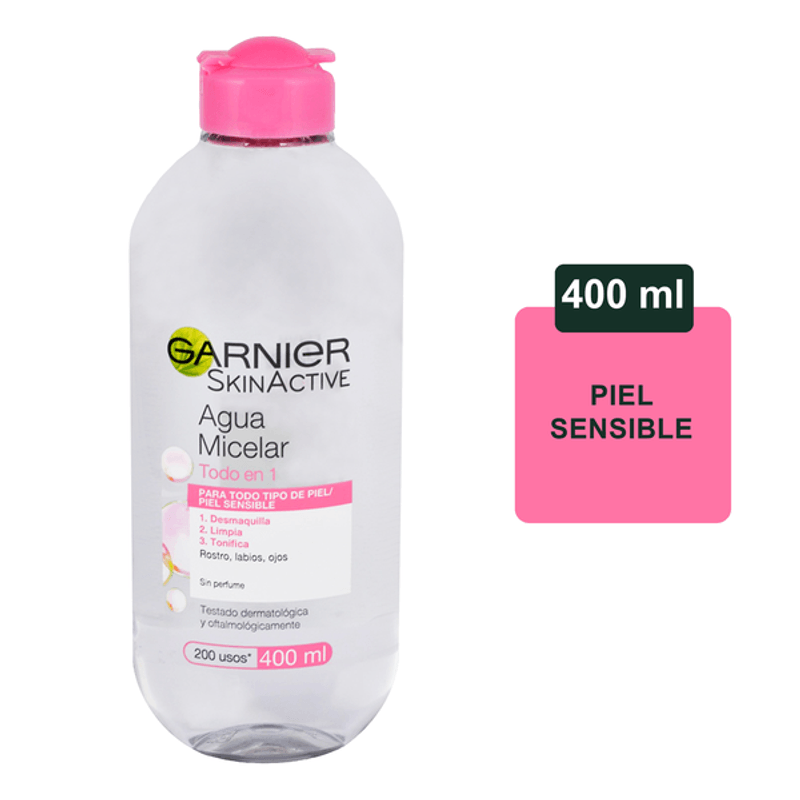 Agua Micelar Todo en 1 400ml, Garnier