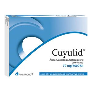 Cuyulid caja con 4 comprimidos de 70 mg/5600 uI