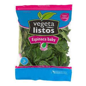 Vegetalistos Ensalada Espinaca Baby 125 g 1 Pz