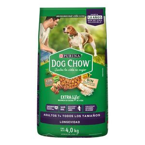 Purina Dog Chow Alimento Seco Longevidad 7+ Perros Senior Todos los Tamaños Bulto de 4 kg