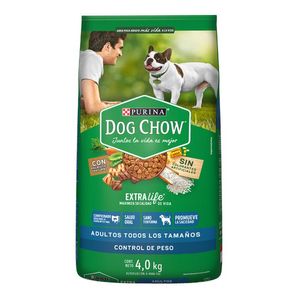 Purina Dog Chow Alimento Seco Perros Adultos Control de Peso Bulto de 4 kg