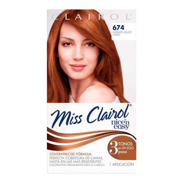 Miss clairol tinte permanente 674 casta o rojo cla mi tienda del ahorro