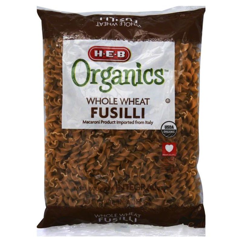 HEB Organics Pasta Fusilli Integral 454 G - Mi Tienda Del Ahorro