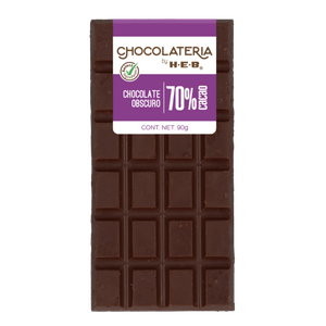 HEB Tableta Chocolate Obscuro 70% 90 g