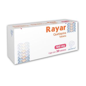 Rayar 100 Mg C/ 30 Tab Quetiapina 30 Pz