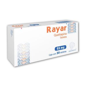 Rayar 25 Mg 30 Tab Quetiapina 30 Pz