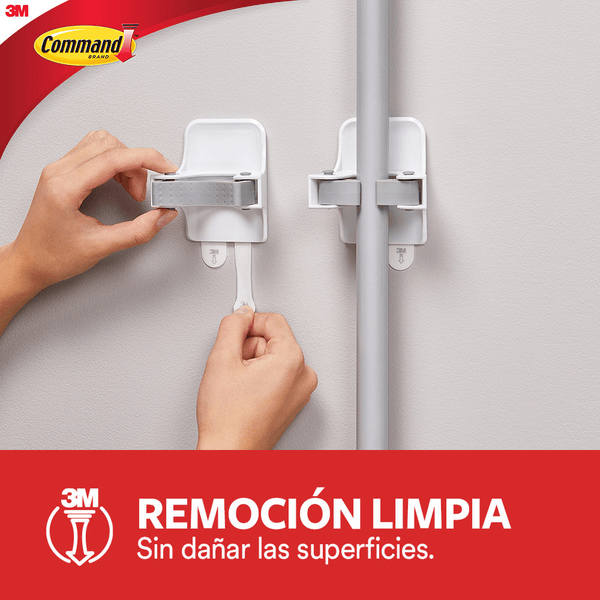 Colgador Para Escoba Command Blanco - Home Sentry