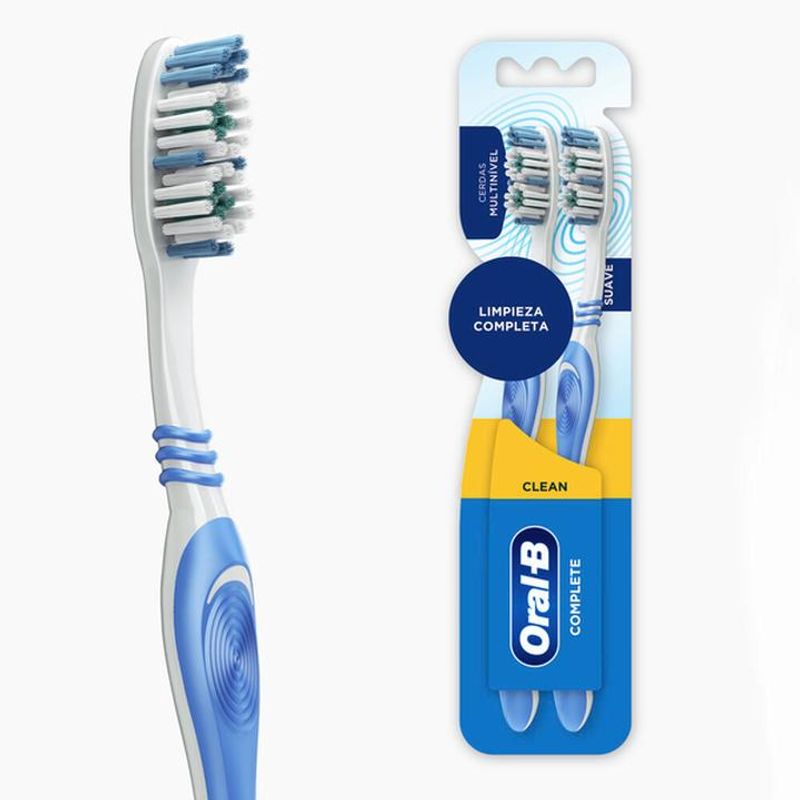 Farmacias del Ahorro, Cepillos Dentales Oral-B Clean Complete Medio 2  Unidades