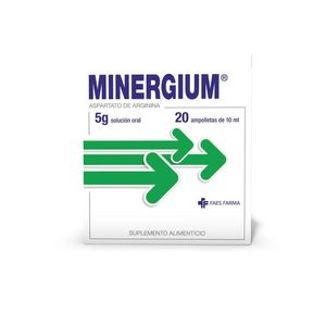 Minergium 5 G Ampolletas 20 Pz