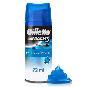 Gel para Afeitar Gillette Mach3 Extra Comfort para Rasurar con Rastrillo 72 ml}