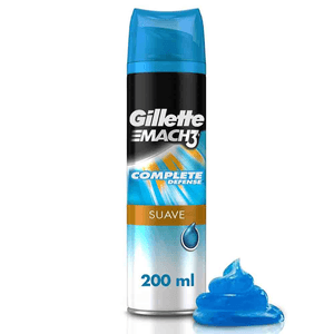 Gel para Afeitar Gillette Mach3 Suave para Rasurar 200 ml