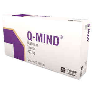 Q-Mind 300 Mg C/ 30 Tab Quetiapina (E) 30 Pz