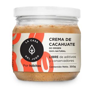 Crema de Cacahuate 100% Natural 350 Gr