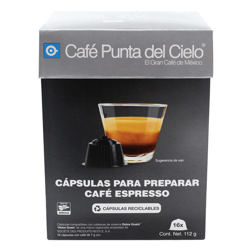 16 Cápsulas compatibles DG Espresso