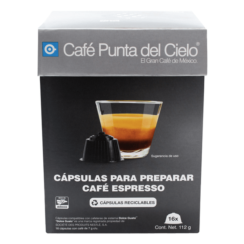 16 Cápsulas compatibles DG Espresso – Café Punta del Cielo