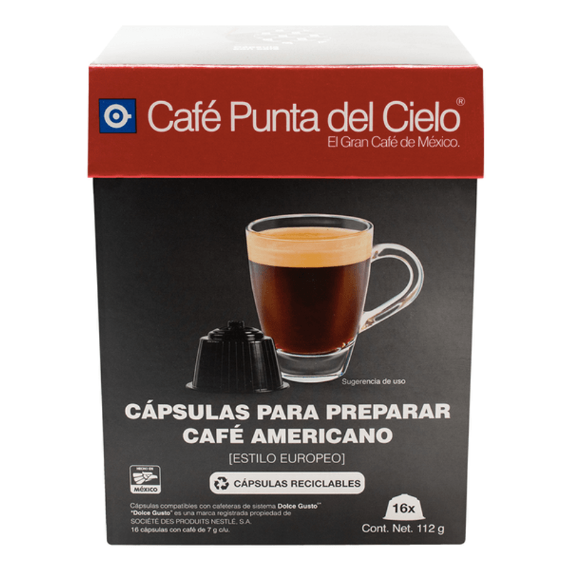 Cápsulas de Café Americano y Lungo