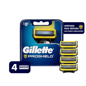 Cartucho de Rastrillo Gillette Proshield con 5 Hojas 4 pz