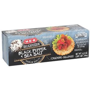 HEB Galletas HEB Black Pepper & Sea Salt 184 g