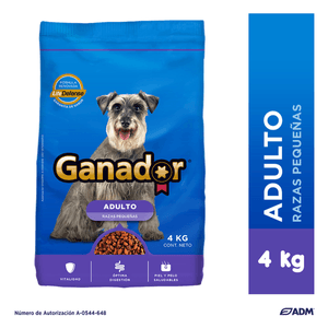 Ganador Alimento Seco para Perros Adulto 4 kg Purina Beneful Alimento Seco Adulto Razas Minis y Pequeñas Pavo Bulto de 2 kg