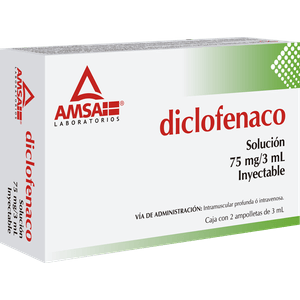 Amsa Diclofenaco Solución Oftalmica 1 mg Frasco 5 ml Amsa Diclofenaco Solución Oftalmica 1 mg  Frasco 5 ml