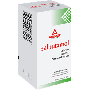 Amsa Salbutamol 5 mg/ml Para Nebulización Frasco 10 ml