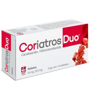 Coriatros Duo 16/12.5 Mg Tabletas 14 Pz