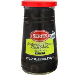 Aceituna Negra Rebanada en Frasco 12 Pz