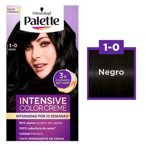 Tinte para cabello Palette Color Creme Negro 1-0 Tinte Permanente Intensive Negro 1-0 1 Pz