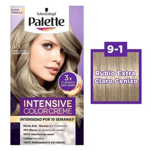 Tinte para cabello Palette Color Creme Rubio Extra Claro Cenizo  9-1 Palette Tinte para cabello color creme rubio extra claro cenizo 9-1