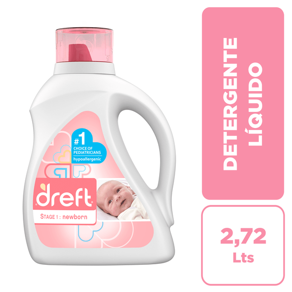 Dreft Detergente 1 Recien 2.72 L - H-E-B México