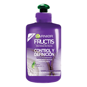 Garnier Fructis Crema para Peinar Control Rizos Poderosos 300 ml