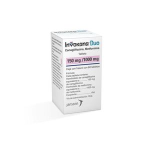 Invokana Duo 150/1000 Mg  Tabletas 60 Pz